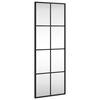 vidaXL V&auml;ggspegel svart 30x80 cm rektangul&auml;r j&auml;rn