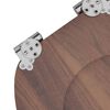 vidaXL Toalettstol 2 pcs Brun 44 x 38 cm MDF-board