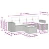 vidaXL Loungegrupp f&ouml;r tr&auml;dg&aring;rden med dynor 6 delar gr&aring; konstrotting