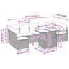 vidaXL Tr&auml;dg&aring;rdsoffset med lagring 8 pcs Beige Poly rattan