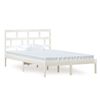 vidaXL S&auml;ngram vit massiv furu 120x200 cm