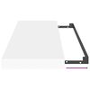 vidaXL Sv&auml;vande v&auml;gghyllor 2 st vit 60x23,5x3,8 cm MDF