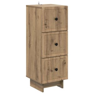 vidaXL L&aring;dans sk&aring;p Artisan-ek 33 x 34,5 x 90 cm Konstruerat tr&auml;