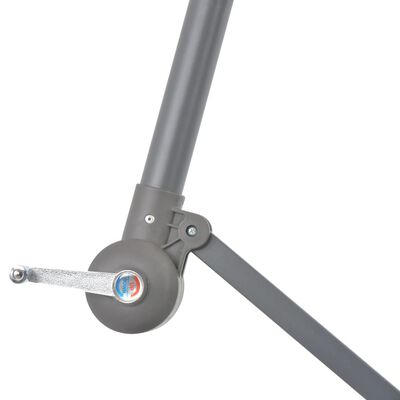 vidaXL Frihängande parasoll med aluminiumstång 300 cm taupe