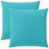 vidaXL Kudd&ouml;verdrag 2 st HEERLEN Turkos 60 x 60 cm Polyester