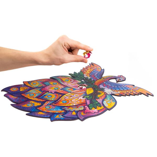 UNIDRAGON Pussel tr&auml; 297 bitar Fairy Bird king size 30x39 cm