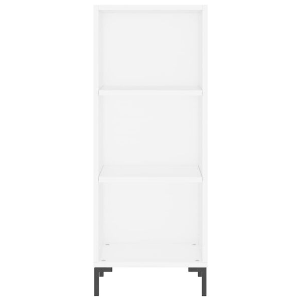 vidaXL Sk&aring;p vit 34,5x32,5x90 cm konstruerat tr&auml;