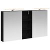 vidaXL Badrumssk&aring;psset 3 pcs 130 x 14,5 x 70 cm Konstruerat tr&auml;