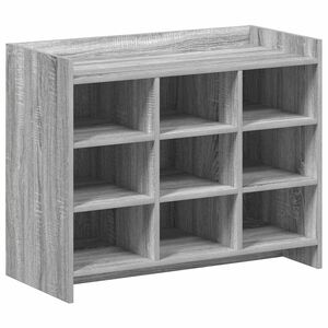 vidaXL Skosk&aring;p Gr&aring; Sonoma 85 x 39,5 x 70 cm Konstruerat tr&auml;