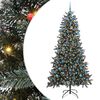 vidaXL Konstgjord julgran Gr&ouml;n 210 cm PVC och Plast och St&aring;l