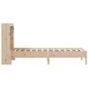 vidaXL Säng med bokhylla utan madrass 100x200cm massiv furu