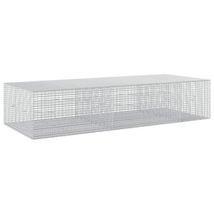 vidaXL Gabion med 3,5 mm tr&aring;d och 5x2,5 cm n&auml;t 250x100x50 cm