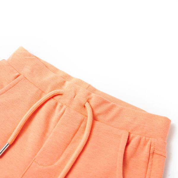 Barnshorts med snöre neon orange 140