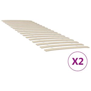 vidaXL S&auml;ngribbors&auml;ttning med 34 ribbor 2 st 80x200 cm