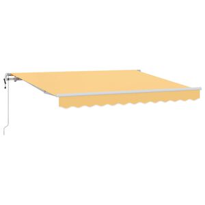 vidaXL Utdragbar markis Sand 600 &times; 300 cm Duk och Aluminium