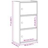 vidaXL Bokhylla vit 40x24x77 cm konstruerat tr&auml;