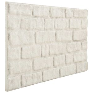 vidaXL V&auml;ggpaneler 10 st 100 x 50 cm Vit EPS Skum