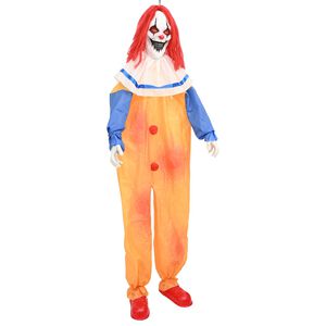 vidaXL L&auml;skig halloweenclown SPOOKA Gul och Bl&aring; 126,5 x 180 cm