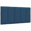 vidaXL Bed with Mattress "Hanko" Blue 100x200 cm Fabric