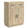 vidaXL Sideboard med l&aring;da Sonoma-ek 66 x 34,5 x 87 cm Konstruerat tr&auml;