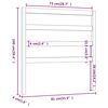 vidaXL Sänggavel svart 81x4x100 cm massiv furu
