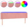vidaXL S&auml;nggavel LED rosa 183x16x78/88 cm sammet