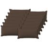 vidaXL Kudde med kudde HOUTEN 12 st Taupe Faux Linne