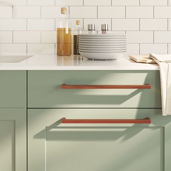 vidaXL Skåphandtag 5 st brons 320 mm rostfritt stål