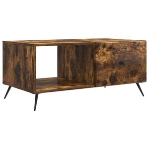 vidaXL Kaffeebord R&ouml;kt ek 90 x 50 x 40 cm Konstruerat tr&auml;