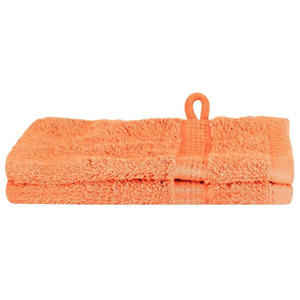 vidaXL Tvättlappar SOLUND 2 pcs Orange 15 x 21 cm 100% Bomull