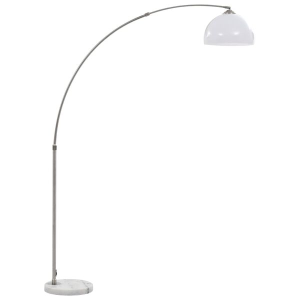 vidaXL Båglampa 60 W silver E27 200 cm