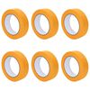 vidaXL M&aring;lartape 6 st Gul 25mm x 50m Papper