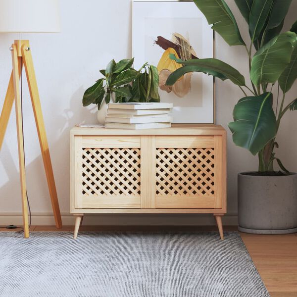 vidaXL Sk&aring;pluckor gallerdesign 2 st 39,5x39,5 cm massiv furu