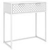 vidaXL Konsolbord vit 72x35x75 cm st&aring;l