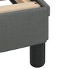 vidaXL Bed with Mattress "Hvar" Dark Grey 180x200 cm Fabric