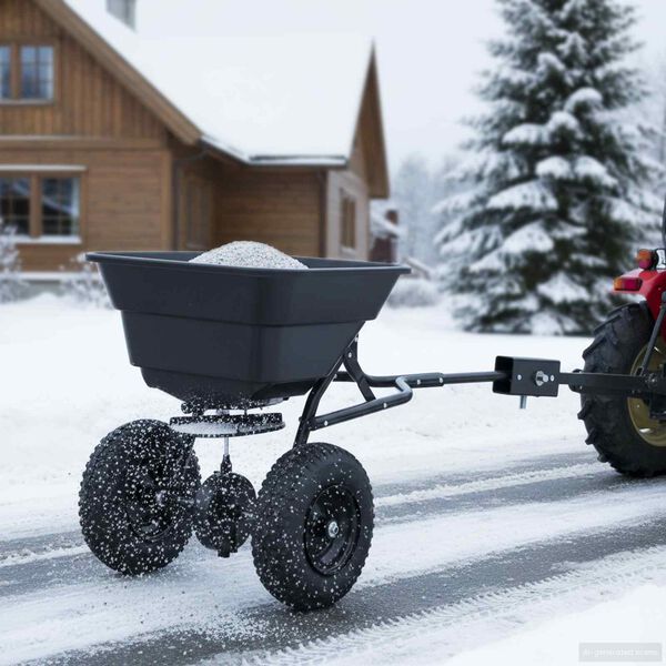 vidaXL Spridare Svart 53 x 108 x 74 cm PVC och st&aring;l