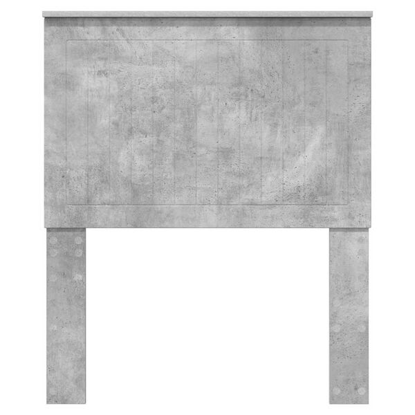 vidaXL Huvudgavel med huvudgavel Betonggr&aring; 80 cm Konstruerat tr&auml;