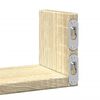vidaXL Vägghylla 3 st sonoma ek konstruerat trä
