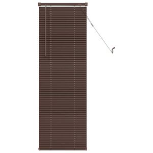 vidaXL Persienn M&ouml;rkbrun med M&ouml;nster 150 x 40 cm 25 mm PVC