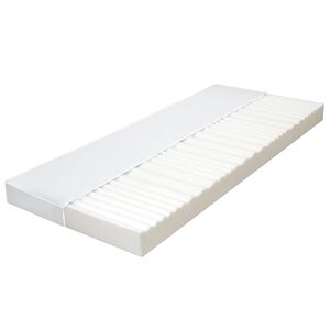 vidaXL Madrass 120x200 cm 7 zoner PU-skum 10 cm H2 H3