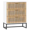 vidaXL F&ouml;rvaringssk&aring;p vit 60x30x75 cm konstruerat tr&auml;