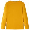 T-shirt med långa ärmar för barn ockra 92