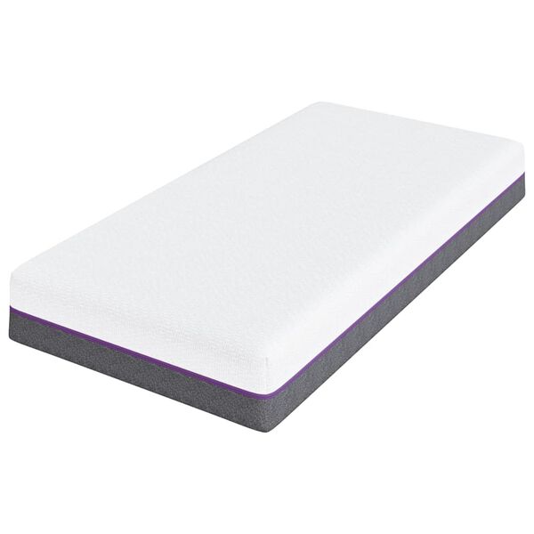 vidaXL Madrass Vitt och Gr&aring;tt 80 x 160 cm Jacquardtyg