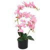 vidaXL Konstv&auml;xt Orkid&eacute; med kruka 65 cm rosa