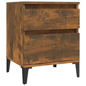 vidaXL S&auml;ngbord R&ouml;kf&auml;rgad ek 40x35x50 cm