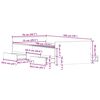 vidaXL Sängram med huvudgavel och fotgavel sonoma-ek 75x190 cm