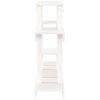 vidaXL Växtställ vit 104,5x25x77,5 cm massiv furu