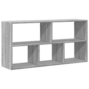 vidaXL V&auml;gghylla gr&aring; sonoma 100x25x50 cm konstruerat tr&auml;