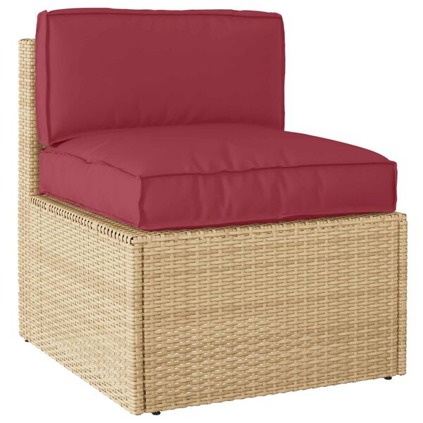 vidaXL Palldyna f&ouml;r sits / ryggst&ouml;d Vinr&ouml;d 120 x 60 x 12 cm Oxford tyg