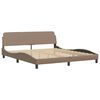vidaXL Bed Frame "Dover" Cappuccino 180x200 cm Faux Leather